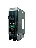 Eaton BRP120AF 20 amps Combination AFCI Single Pole Circuit Breaker, Black