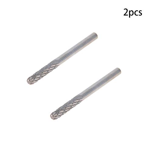 Fresillas rotativas 3mm doble patrón acero tungsteno 2pcs miniatura 3