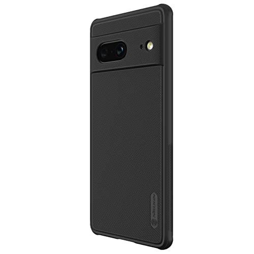 Image of Nillkin Case for Google Pixel 7 (6.3 inch Inch) Super Frosted Shield Pro Hard Back Soft Border (PC + TPU) Shock Absorb Cover Raised Bezel Camera Protect Black