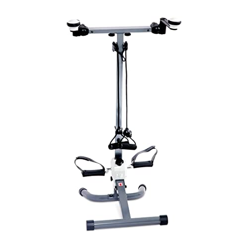Ultrasport Entrenador 3 en 1 para Brazos, Metal, PVC, Caucho, Gris, 53x43,5x102