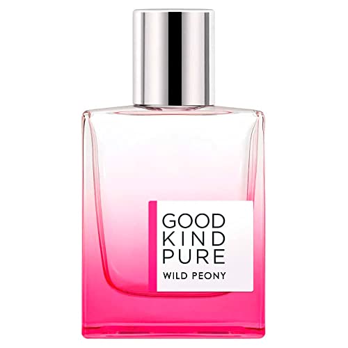 Good Kind Pure Wild Peony Eau de Toilette Spray - Vibrant, Floral Fragrance - Notes of Peony & Pink Grapefruit Glimmer - Clean, Vegan, & Long-Lasting Formula - 1.0 Fl Oz