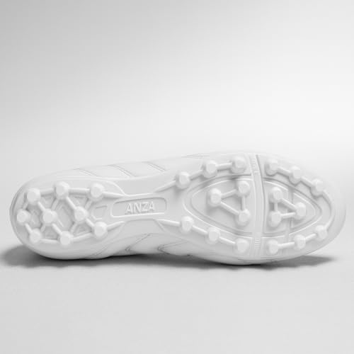 Image of Anza Bhasma Light Weight and Durable Football Boot for Men&Women, Comfortable and Flexible Football Shoes with Multi Purpose Stud, Soccer Shoe (White)