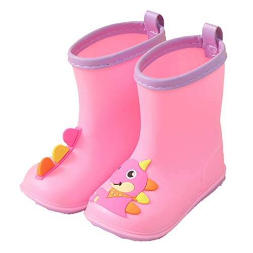 Kids Toddler Rain Boots For Girls Boys Dinosaur Cartoon Waterproof Rain Shoes Patterns Boot Rain Boots Toddlers