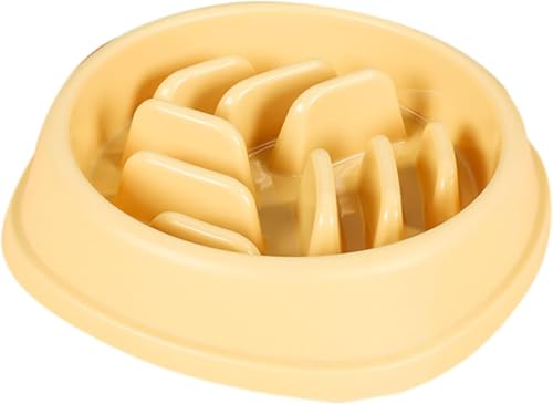 Hasaki 【改良型】 ペットボウル 早食い防止食器 独自 凹凸 エサ皿 食器 健康管理 滑り止め 中型犬 大型犬用 犬 犬用ごはん皿 早食い防止 食器 犬 イエロー 犬ごはん皿台早食い禁止 餌やりおやつ 犬えさいれ食器早食い防止 犬用ごはん皿 ご飯皿