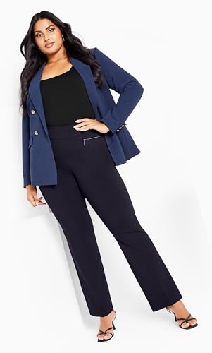 Women's Plus Size Super Stretch Zip Pant Black2