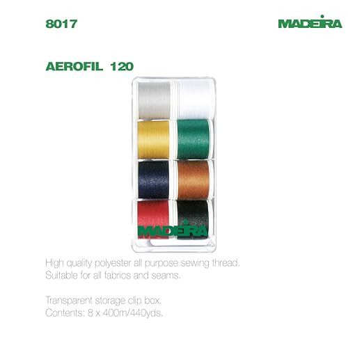 Madeira Aerofil Hilos de Costura Set 8 Bobinas 400 m miniatura 2