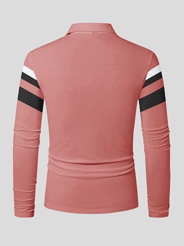 Image of Noble Monk Men's Polycotton Regular Fit Full Sleeves Polo T-Shirt