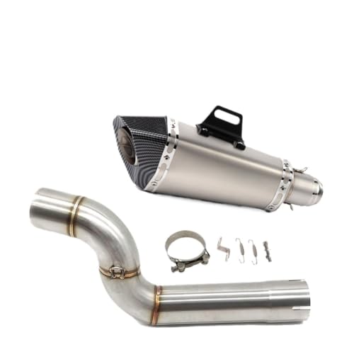 Pot d'échappement pour BMW F900R 2020-2024 avec silencieux 51 mm et Mid Link Pipe Type B