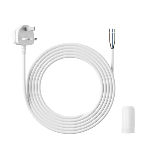 Reolink Power Cord with Wire Nut, For Hardwire to Plug-in Conversion, ONLY for Elite Floodlight WiFi, 20ft Power Cable and Adapter, Weather…