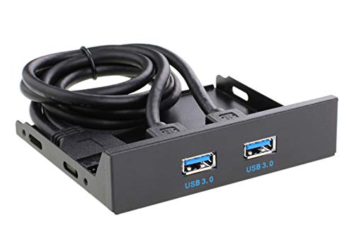 image for Excelity 2 Ports USB 3.0 Front Panel Floppy Disk Bay 20 Pin Hub Bracke