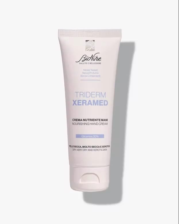 BioNike Triderm Xeramed, Crema Mani Nutriente, per Pelle Secca e Screpolata, Ripristina il film idrolipidico cutaneo, 75ml