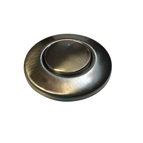 Waste King Garbage Disposal Air Switch Button, Satin Nickel - AS-4201-SN