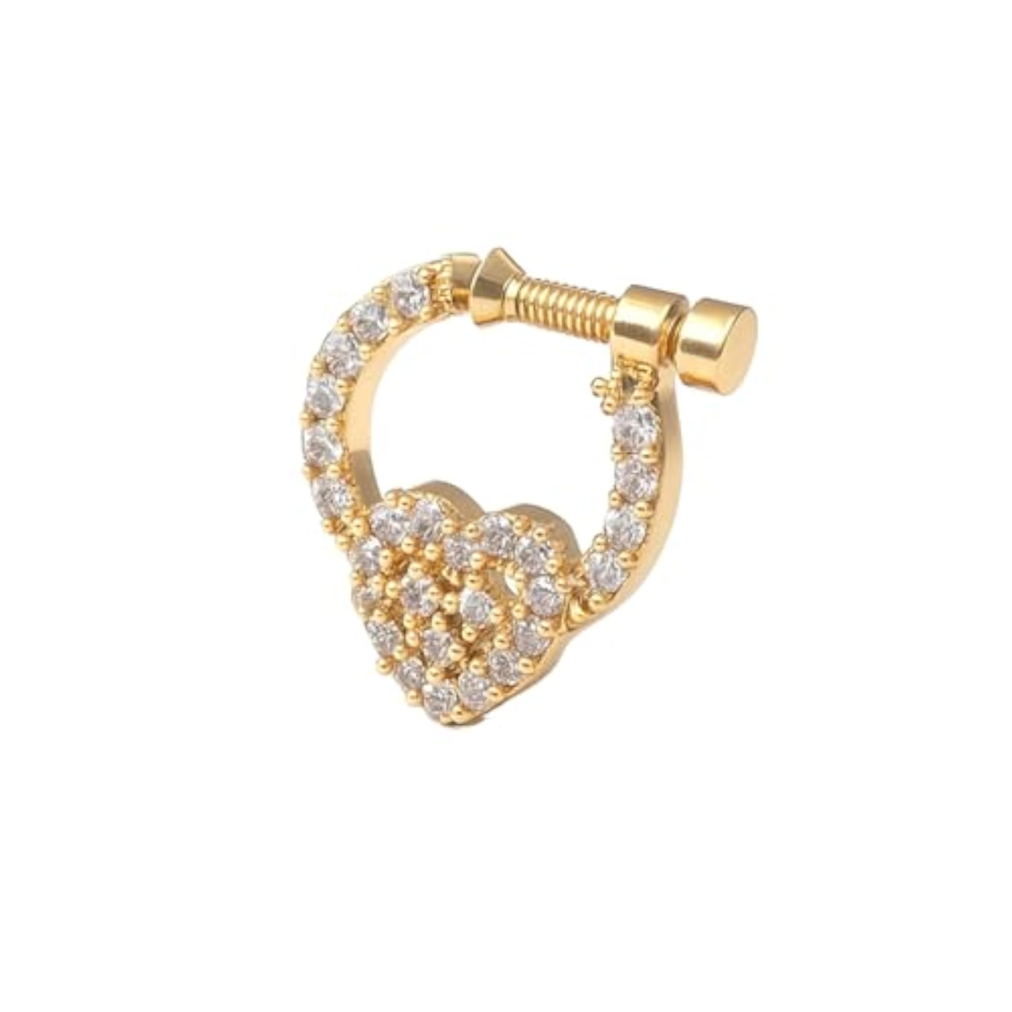 Women's Charming Heart Shape Designer Nose Ring
