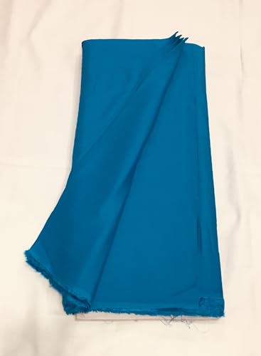 Image of BKRKJ Women's Rayon Cotton Unstitched Fabric for Sewing Suit Salwar Chudidar Patiyala Kurti Shirt Kameez Blouse Kurta Pyjama (4 Meter, Firozi Blue)