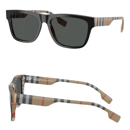BURBERRY BE4293 Square Shape Acetate Sunglasses with eSHADES Luxury Eyewear Kit Bundle