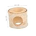 LIOOBO Natural Wood Hamster Exploring Tunnel Hideout Cave for Guinea Pig Rat Chinchilla Cage Toy Resting Hut