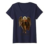 Photo Gallery donna arcangelo saint michael prayer - catholic christian maglietta con collo a v Photo Gallery donna arcangelo saint michael prayer - catholic christian maglietta con collo a v