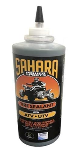 Image of Sahara Power Sport Tire and Tube Sealant Puncture Repair Sealant, Prevent and Repair, Suitable for Non-Highway Tires and Tubes, Non-Toxic, Eco-Friendly, 34oz Bottle
