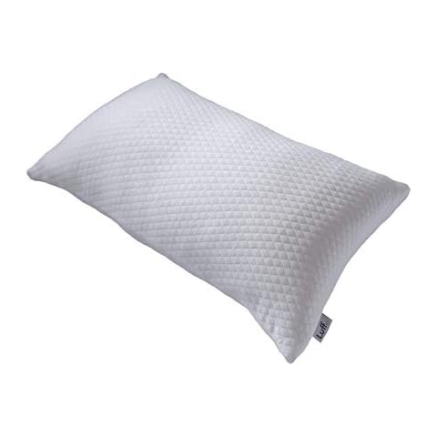 LUFF Memory Foam Bamboo Pillow - With CloudTec® Neck and Back Support AntiBacterial Technology and Hypoallergenic Case Cover
