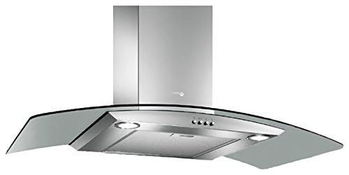 TURBOAIR Cappa Cucina Aspirante 90 cm colore Inox Vetro - PANTHEON IX/A/90
