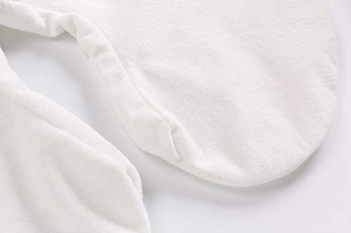 Nursing-Pillow-Cover-Pillow-Slipcover-Waterproof-Breastfeeding-Pillow-Protective-Cover-for-MomNewborn-Infant-Soft-Cotton-Feeding-Cushion-Case-for-Boys-and-GirlsWhite