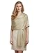 Paskmlna Paisley Jacquard Pashmina Shawl Wrap Scarf Stole (Champagne01828)