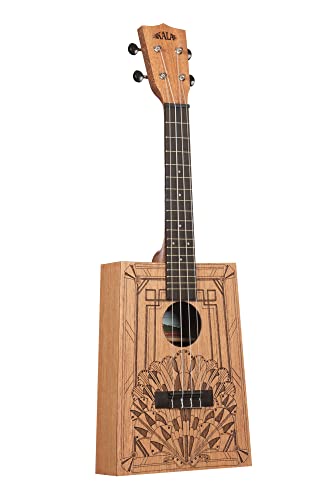 Kala KA-CB-DECO-C – Cigar Box, Art Deco, Ukulélé Concert - Les Beatles, Paul McCartney, John Lennon, RIngo Starr, George Harrison Kala KA-CB-DECO-C - Cigar Box, Art Deco, Ukulélé Concert
