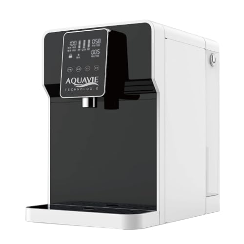 Aquavie Technology - OsmoTOUCH - Fuente de agua purificada por ósmosis inversa y esterilización - Dispensador instantáneo de agua templada y caliente - Depósito de 4,5 L Aquavie Technology - OsmoTOUCH - Fuente de agua purificada por ósmosis inversa y esterilización - Dispensador instantáneo de agua templada y caliente - Depósito de 4,5 L