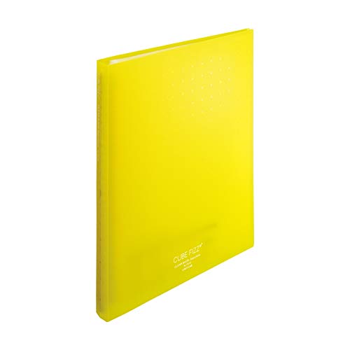 リヒトラブ クリヤーブック 交換式 A4 30穴 30ポケット イエロー N7016-5