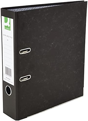 Q-Connect KF20001 Board Lever Arch File A4 (Pack of 10) - Black