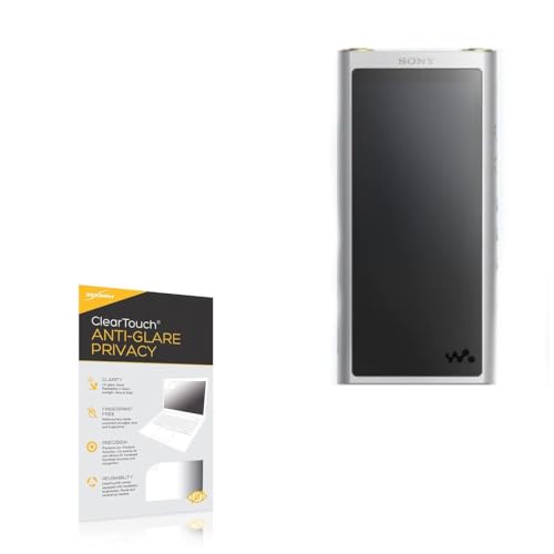 BoxWave Screen Protector Compatible With Sony NW-ZX300 Walkman - ClearTouch Anti-Glare Privacy (2-Pack), Privacy Screen Protector Flexible Film Anti-Glare
