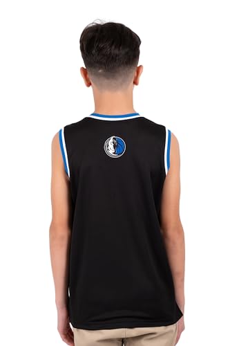 Image of Ultra Game Youth NBA Official Tank Top Mesh Sleeveless Muscle T-Shirt - Black
