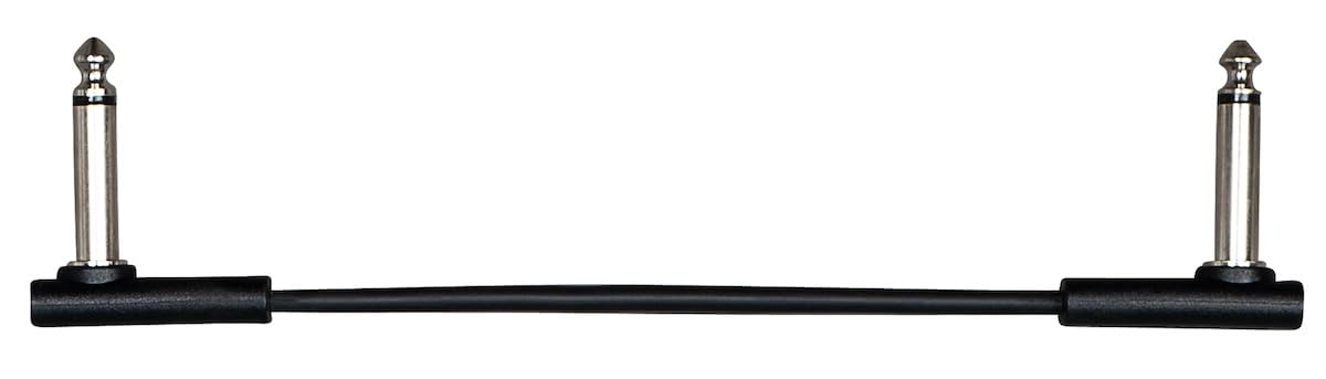 CASCHA Advanced Line Patch Cable Flat, Black, 10 cm