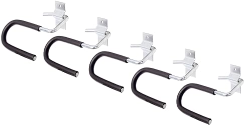 Alberts 855963 Skihalter | gebogen | galvanisch blau verzinkt | Hakenhöhe 70 mm | Hakenbreite 130 mm | 5er Set
