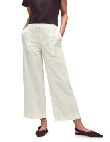 Pantalon jacquard à jambes larges femme Street One 3818204 chic et fluide