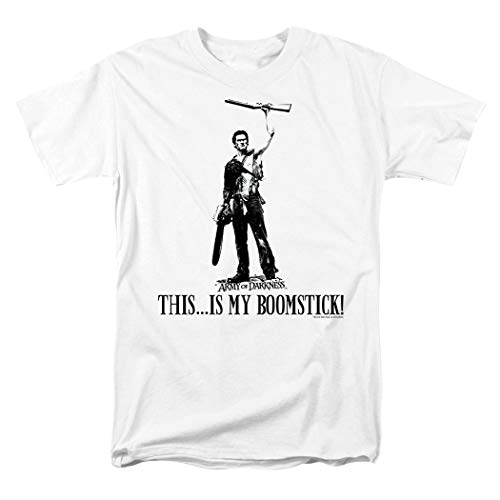 Popfunk Army of Darkness My Boomstick White T Shirt & Stickers (Large)