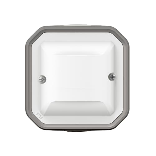 LEGRAND - Détecteur Mural Plexo sans Neutre 100W LED - Composable Gris