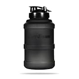 GymBeam Borraccia Sportiva Hydrator TT da 2.5L - Accessorio Fitness Trendy, Borraccia Acqua con Elegante, Borraccia Sport Innovativa con Coperchio e Collo Stretto (Nera)