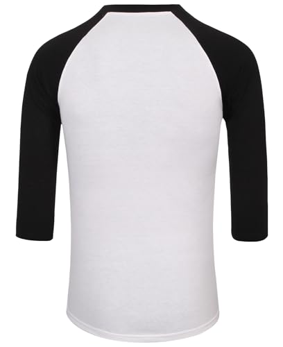 Men's Casual 3/4 Sleeve Baseball Tshirt Raglan Jersey Shirt4