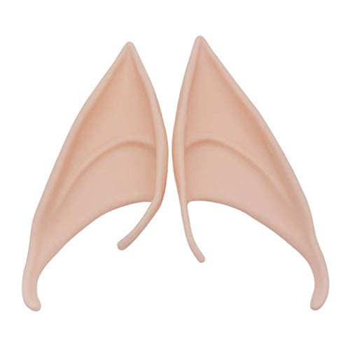 YueMing 2 Pares Orejas de látex Orejas de Elfo Orejas de látex Colores de la Piel para...