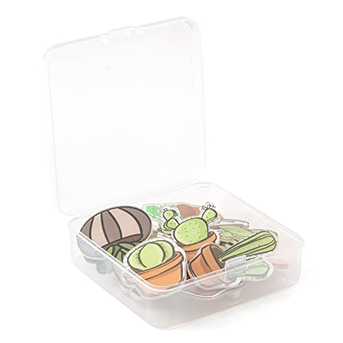 Image of Ornaland 12 Pcs Cactus Plant Enamel Brooch Pin Set Cute Acrylic Lapel Pins Cartoon Cactus Badges Brooch for Clothes Hats Bags Backpacks
