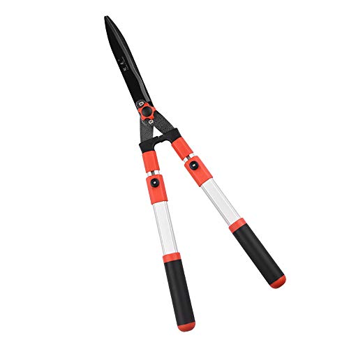 Garden Shears Razorsharp Trimming and Shaping Shear Soft Grip Straight Edge elescopic Garden Shears Gardening Tool(Alloy Handle),B