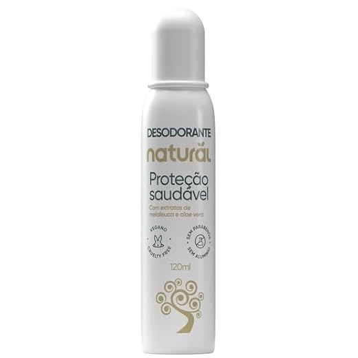 Kit 2X: Desodorante Natural com Extratos de Melaleuca e Aloe Vera 120ml