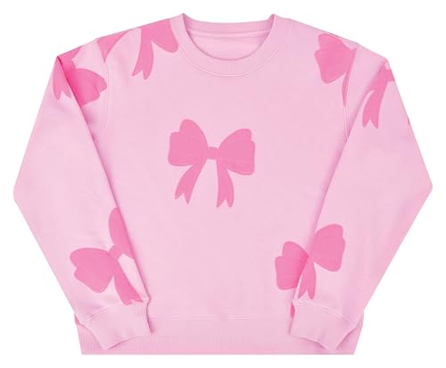 iscream Big Girls Softest Puff Fleece Crewneck Fun Graphic Sweatshirt - Pretty Prints Collection2