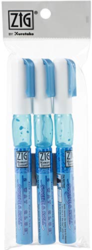 KURETAKE ZIG CORPORATION ZIG-Bolígrafo de Punta Redonda (2 vías, SQZ/RLL 3P), Aprieta y enrolla, Talla única
