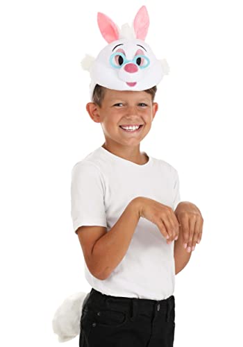 Disney - Kit de diadema y cola de conejo blanco, Blanco, Estandar
