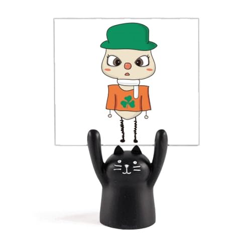 Cadeau chat noir porte-note et son drapeau de l'Irlande