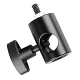 Adaptador de tornillo para trípode: consiga los efectos de iluminación deseados con la compatibilidad de este accesorio con varias linternas, adaptador de cámara con soporte de micrófono