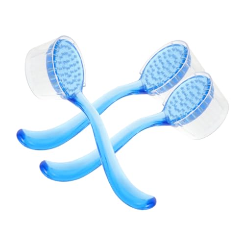 OHPHCALL 3pcs Goat Horn Facial Exfoliating Brush Set Gentle Skin Cleansing Blackhead Removal