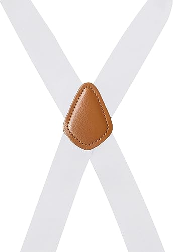Image of Adjustable Elastic Suspenders for Men's and Women's with X Back Suspenders for Casual & Formal